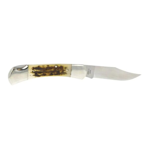 Remington Ole Granddad Bullet Folding Knife 3-3/4 Clip Blade Stag - Precision Shot Firearms
