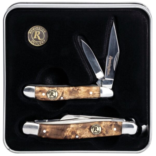Remington Bob Whites Tin Collector Gift Set Folding Knives 2/ct - Precision Shot Firearms