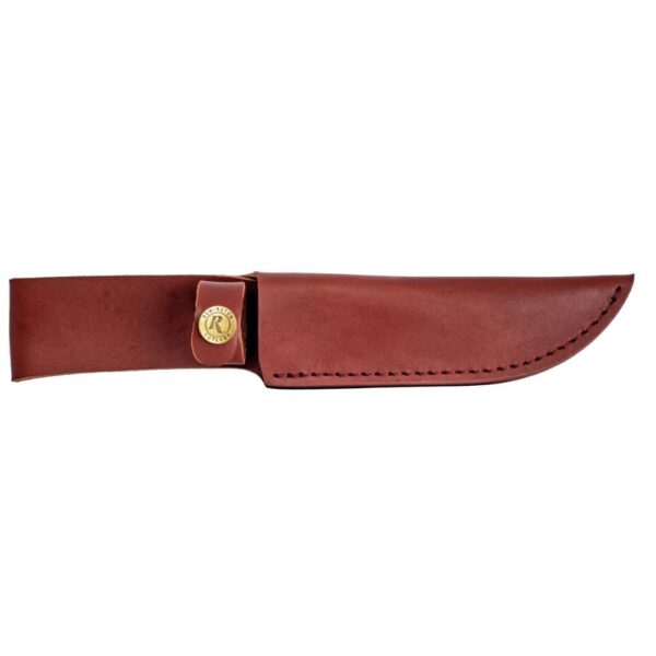 Remington Stacked Leather 10" Overall Length Fixed Blade Knife with Brown Leather Sheath - Precision Shot Firearms