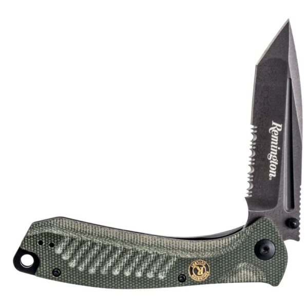 Remington EDC Liner Lock Folding Knife 5" Tanto Blade Green - Precision Shot Firearms