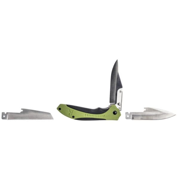 Remington RXB Liner Lock Folding Knife 4-1/2" Multi Blade Green and Black - Precision Shot Firearms