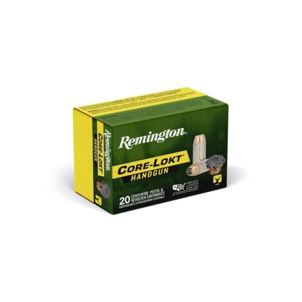 Remington Core-Lokt Handgun Ammunition 10mm Auto 200gr SJHP 1100 fps 20/ct - Precision Shot Firearms