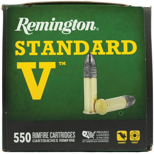 Remington Standard Velocity Rimfire Ammunition .22LR 36gr LRN 1080 fps 550/ct - Precision Shot Firearms