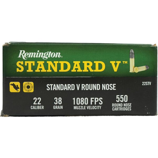 Remington Standard Velocity Rimfire Ammunition .22LR 36gr LRN 1080 fps 550/ct - Precision Shot Firearms