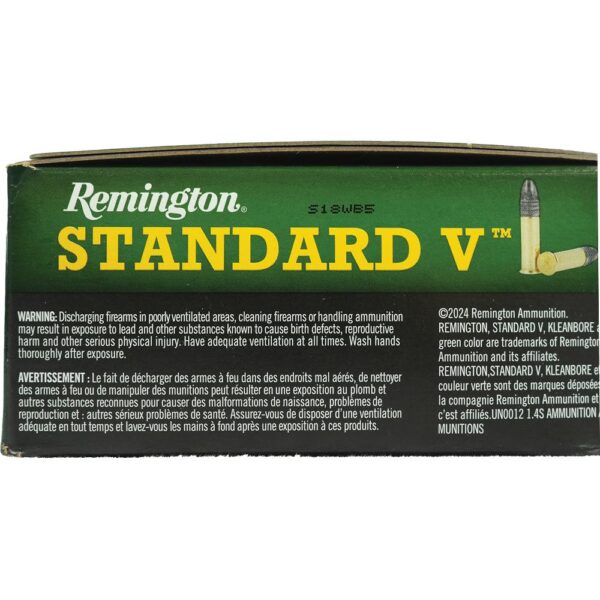 Remington Standard Velocity Rimfire Ammunition .22LR 36gr LRN 1080 fps 550/ct - Precision Shot Firearms