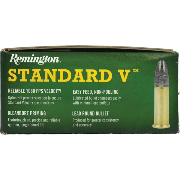 Remington Standard Velocity Rimfire Ammunition .22LR 36gr LRN 1080 fps 550/ct - Precision Shot Firearms