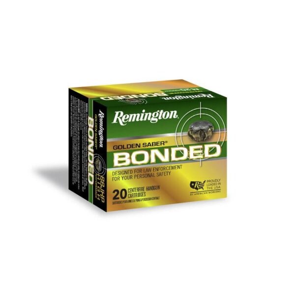 Remington Golden Saber Defense Bonded Handgun Ammunition 10mm Auto 180gr BJHP 1150 fps 20/ct - Precision Shot Firearms