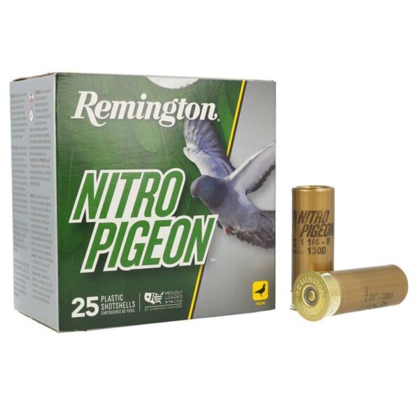 Remington Nitro Pigeon Shotshells 12ga 2-3/4" 1-1/4oz 1300 fps #8 25/ct - Precision Shot Firearms