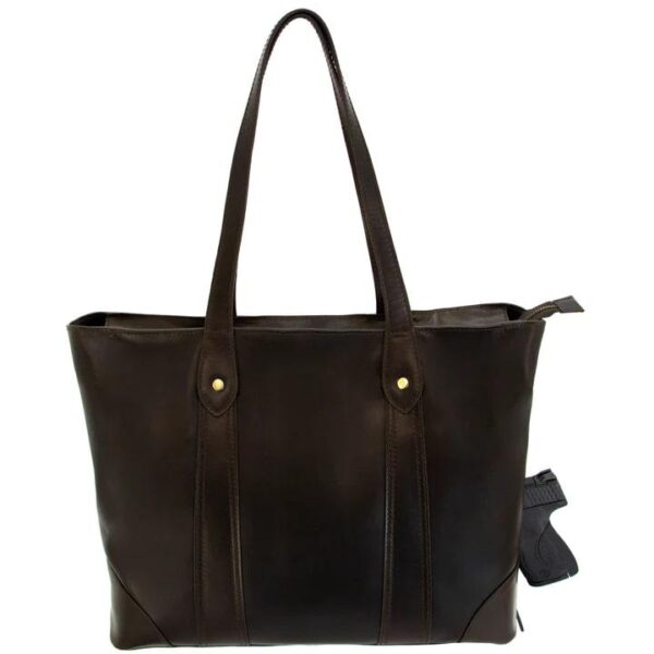 Rugged Rare Juno Gaia Concealed Carry Handbag Chestnut - Precision Shot Firearms