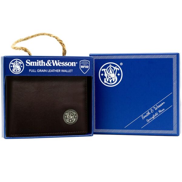 Smith & Wesson Front Pocket Wallet Brown - Precision Shot Firearms