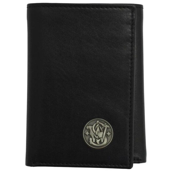 Rugged Rare Smith & Wesson Tri-Fold Wallet Black - Precision Shot Firearms