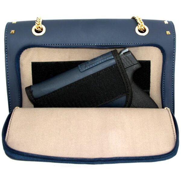 Rugged Rare Kylie Concealed Carry Purse Navy - Precision Shot Firearms