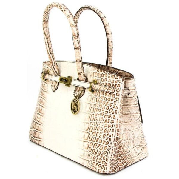 Rugged Rare Smith & Wesson Croc Concealed Carry Handbag Beige - Precision Shot Firearms