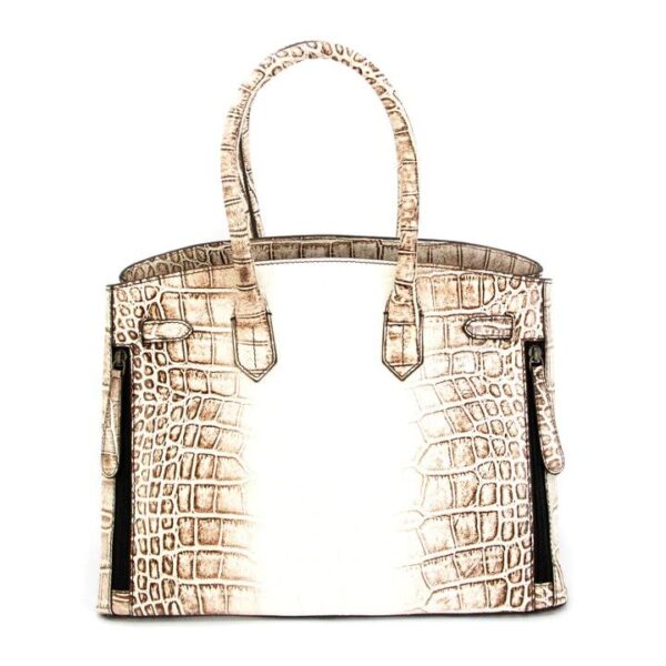 Rugged Rare Smith & Wesson Croc Concealed Carry Handbag Beige - Precision Shot Firearms