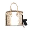Rugged Rare Smith & Wesson Croc Concealed Carry Handbag Beige - Precision Shot Firearms