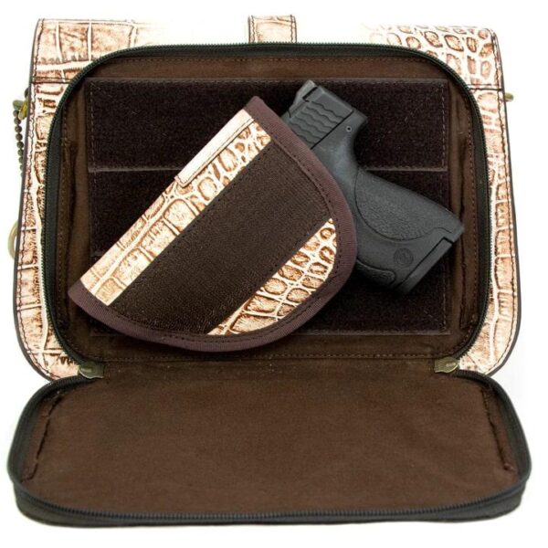 Rugged Rare Smith & Wesson Croc Crossbody Beige - Precision Shot Firearms