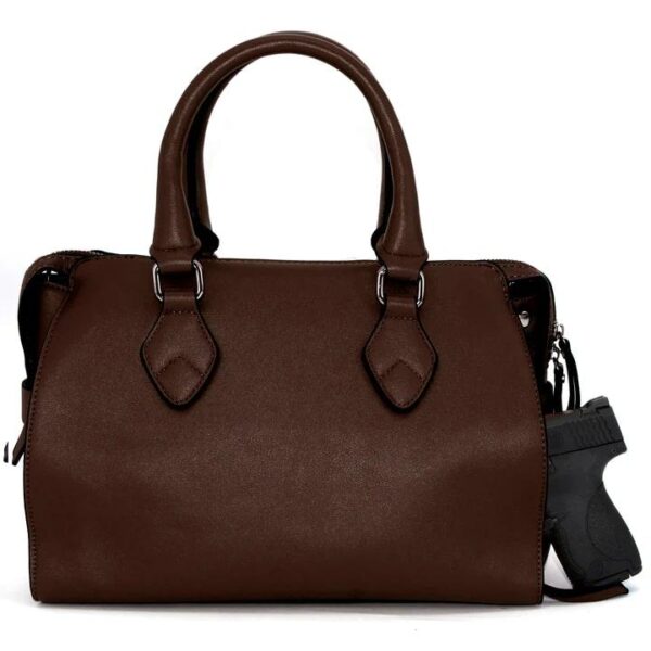 Rugged Rare Bella Concealed Carry Handbag Dark Chestnut - Precision Shot Firearms