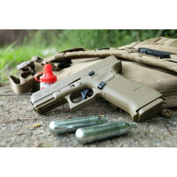 Umarex Glock 19x Gen5 Airgun Pistol - Coyote 18-Shot Tan .177 BB - Precision Shot Firearms