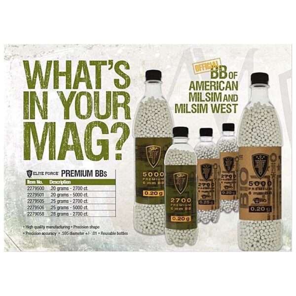 Elite Force Airsoft BIO BBs .28 gram - 2700/ct - Precision Shot Firearms