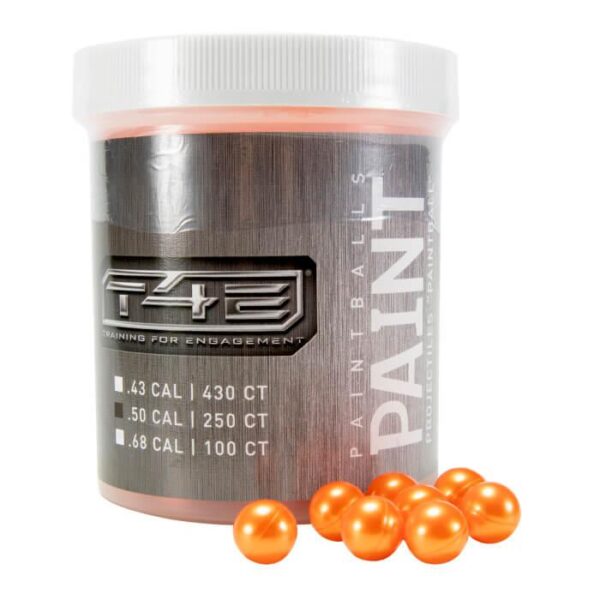 Umarex T4E Paintballs .50 Cal Ammo 250/Ct - Orange - Precision Shot Firearms