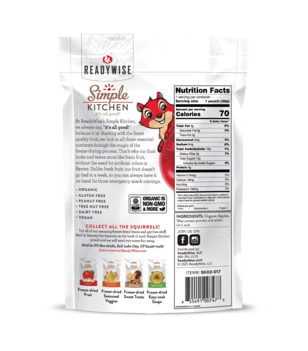 Readywise Simple Kitchen Organic FD Apple - 0.7 oz - Precision Shot Firearms