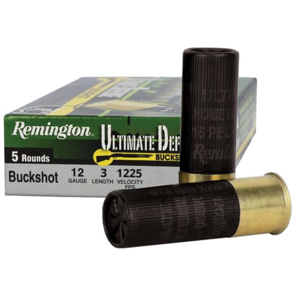 Remington Ultimate Defense Buckshot Shotshells 3" #4 Buck 1225 fps 5/ct - Precision Shot Firearms