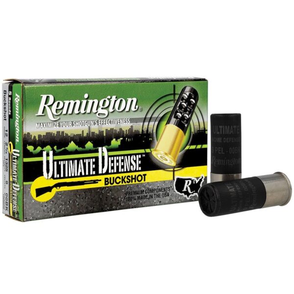 Remington Ultimate Defense Buckshot Shotshells 3" #4 Buck 1225 fps 5/ct - Precision Shot Firearms