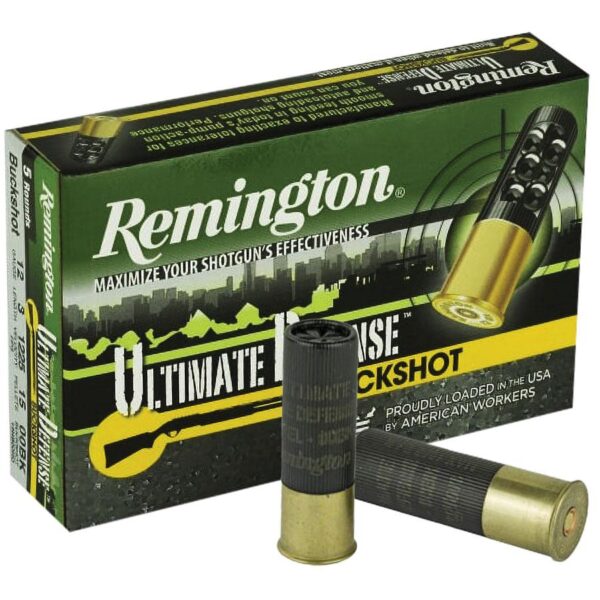 Remington Ultimate Defense Buckshot Shotshells 3" #4 Buck 1225 fps 5/ct - Precision Shot Firearms