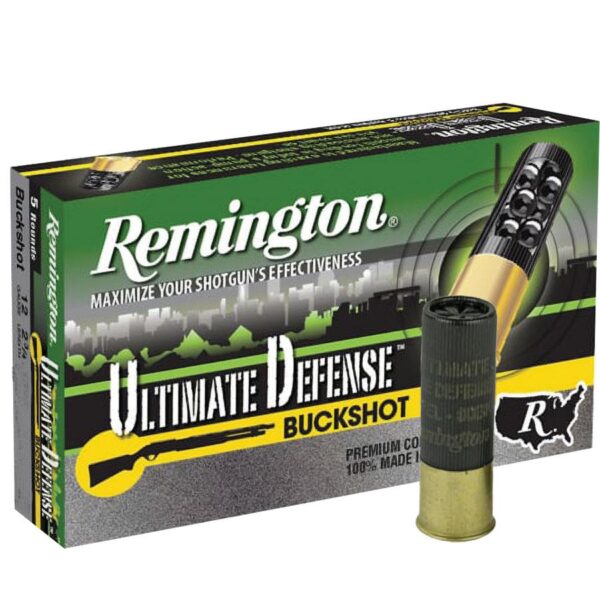 Remington Ultimate Defense Buckshot Shotshells 3" #4 Buck 1225 fps 5/ct - Precision Shot Firearms