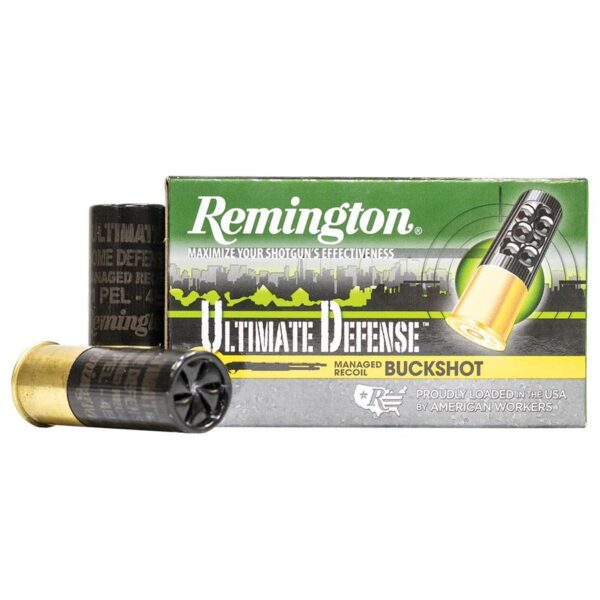 Remington Ultimate Defense Buckshot Shotshells 3" #4 Buck 1225 fps 5/ct - Precision Shot Firearms