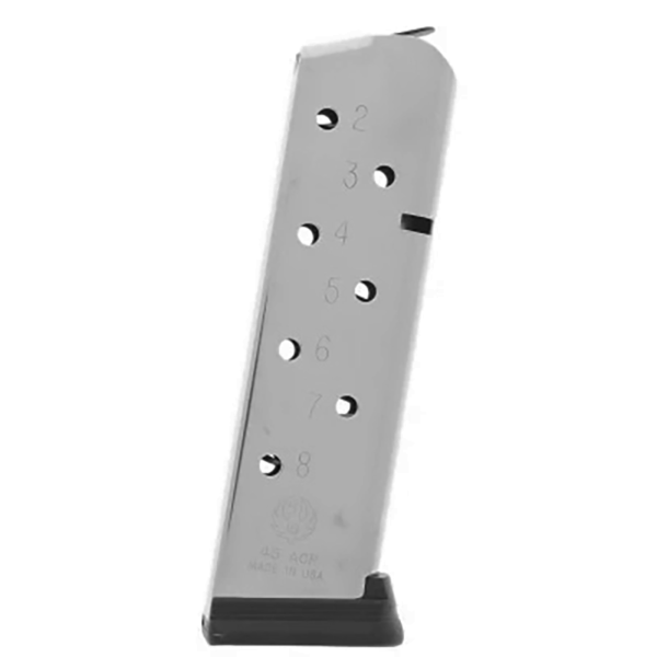 Ruger Handgun Magazine for SR1911 .45 ACP 8rds Stainless Steel - Precision Shot Firearms