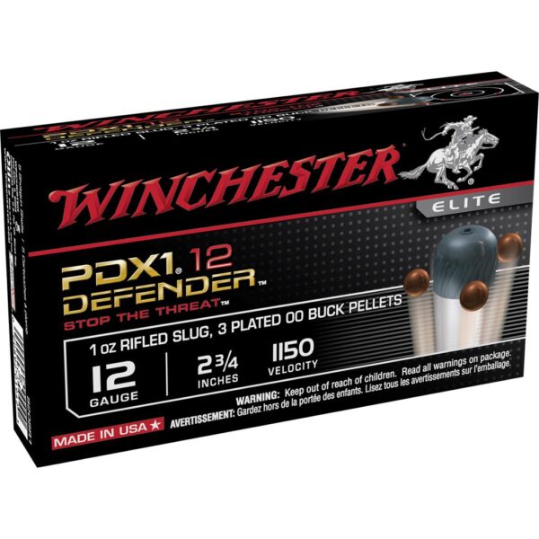 Winchester Supreme Elite PDX1 Personal Defense Shotshells 12 ga 2-3/4" 1 Slug 1150 fps #00 10/ct - Precision Shot Firearms