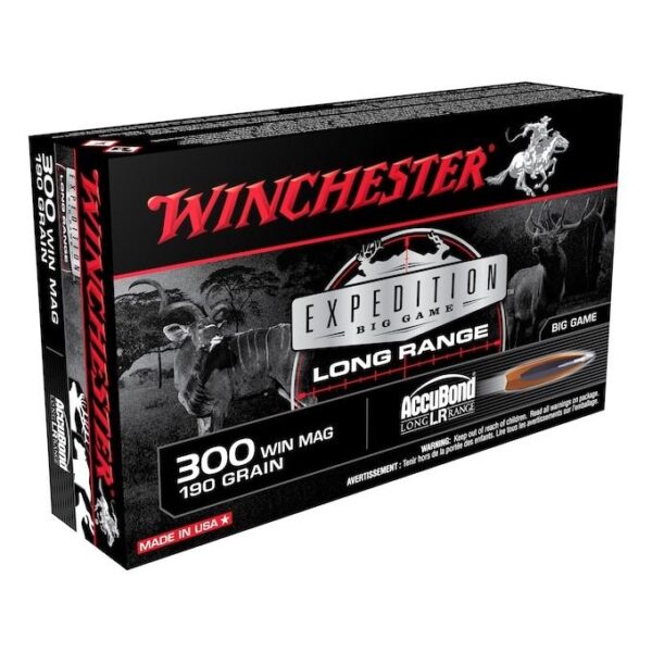 Winchester Expedition Big Game Long Range Rifle Ammunition .300 Win Mag Expedition 190gr. AB 2900 fps 20/ct - Precision Shot Firearms