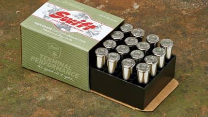 Swift A-Frame Heavy Revolver Rifle Ammunition .357 Mag 180 gr A-Frame 1363 fps 20/ct - Precision Shot Firearms