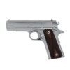SDS Imports Tisas 1911 A1 Desperado 9/38 Handgun 9mm Luger 9rd Magazines (2) 4.25" Barrel Silver with Brown Grip - Precision Shot Firearms