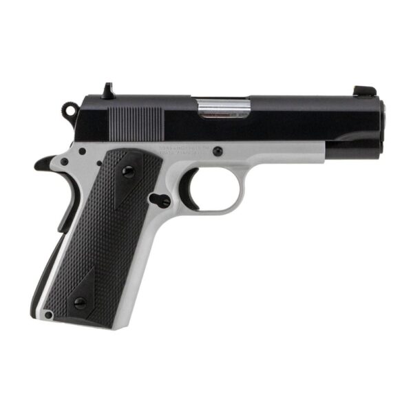SDS Imports Tisas 1911 Aviator Handgun 9mm Luger 9rd Magazines (2) 4.25" Barrel Black Slide and Stainless Steel Frame - Precision Shot Firearms
