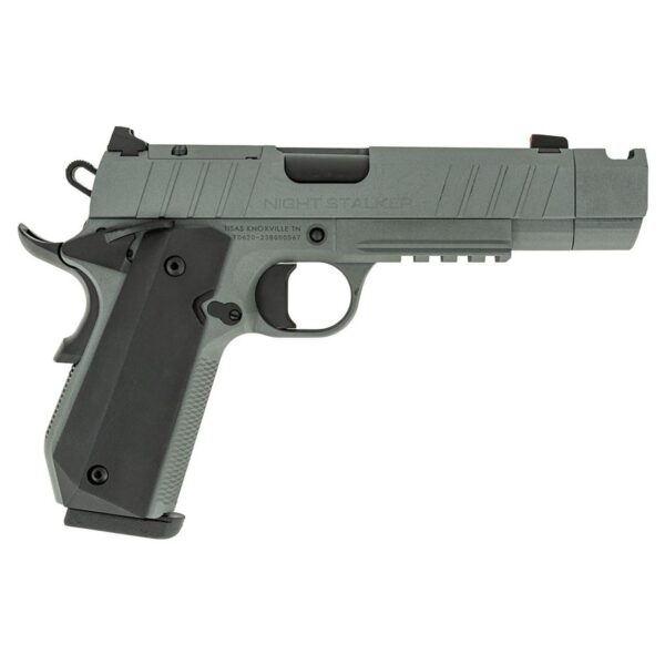 Tisas 1911 Nightstalker SF-C Handgun 10mm Auto 10rd Magazine 4.25'' Compensated Barrel Cerakote Grey Finish - Precision Shot Firearms