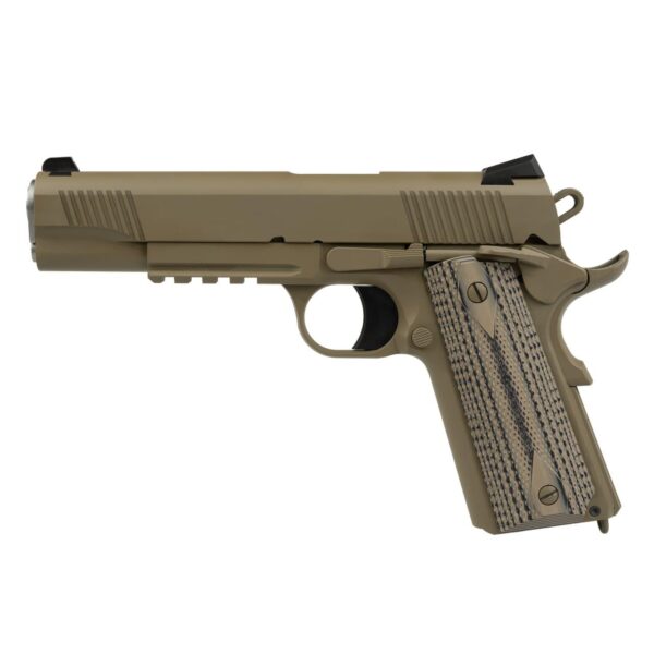 SDS Imports Tisas 1911 Raider B45R Handgun .45 Auto 8rd Magazine 5" Barrel FDE Cerakote G10 Grips - Precision Shot Firearms