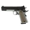 SDS Imports Tisas 1911 D10 FO Handgun 10mm 8rd Magazines (2) 5" Barrel Black Slide with Stainless Steel Frame - Precision Shot Firearms
