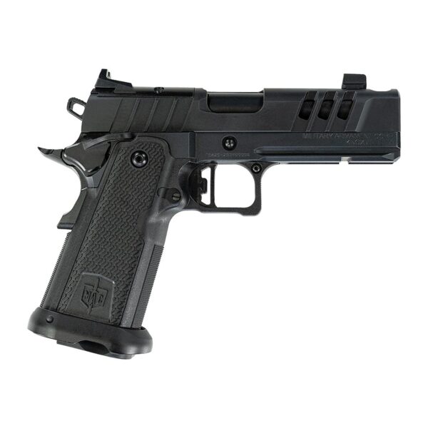 SDS MAC 9 DS COMP Handgun 9mm Luger 17rd Magazines(2) 4.25'' Barrel AOS Optic Plate Black - Precision Shot Firearms