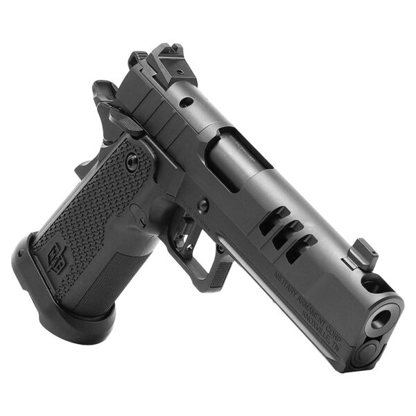 SDS MAC 9 DS-D COMP Handgun 9mm Luger 17rd Magazines(2) 5'' Barrel AOS Optic Plate Black - Precision Shot Firearms