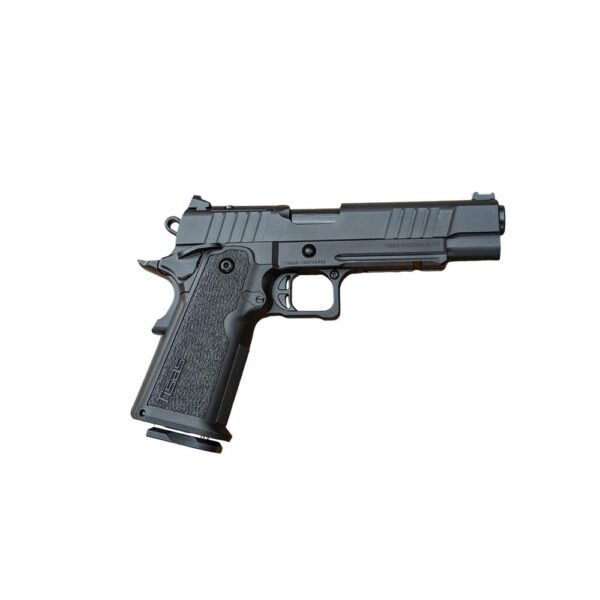 Tisas 1911 Duty B9R Double Stack Handgun 9mm Luger 17rd Magazine 5'' Barrel Black Cerakote RMS/c Optic - Precision Shot Firearms