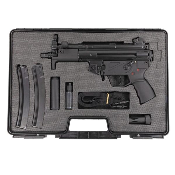 SDS Imports MAC 5K Handgun 9mm Luger 30rd Magazines (2) 5.8" Barrel Black with Sling Cleaning Kit and Case - Precision Shot Firearms