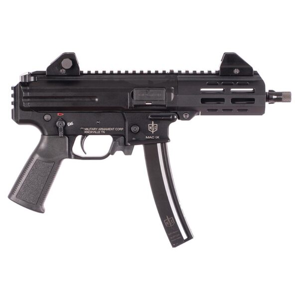SDS Imports Mac IX Handgun 9mm Luger 30rd Magazines (2) 6.5" 1/2x28 Threaded Black Barrel - Precision Shot Firearms