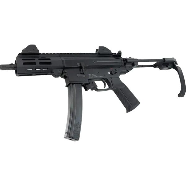 SDS Imports Mac IX Handgun 9mm Luger 30rd Magazines (2) 6.5" 1/2x28 Threaded Barrel Black with J-Brace - Precision Shot Firearms