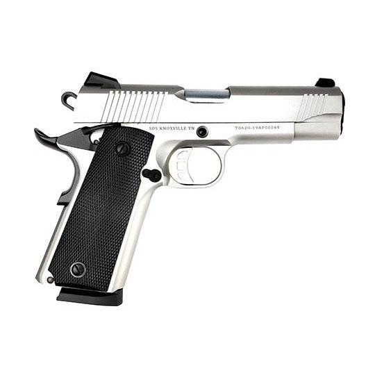 SDS Imports Tisas 1911 Carry SS45 Handgun .45 ACP 8rd Magazine 4.25" Barrel Stainless Steel - Precision Shot Firearms