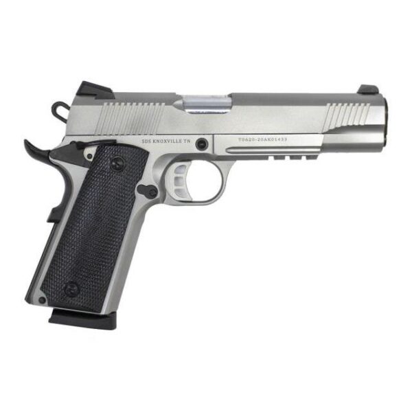 SDS Imports Tisas 1911 Duty SS45R Handgun .45 ACP 8rd Magazine 5" Barrel Stainless Steel w/Rail - Precision Shot Firearms