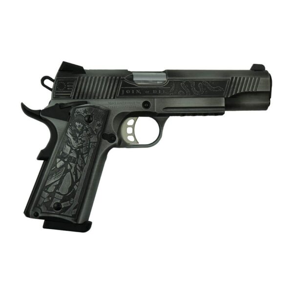 SDS Imports Tisas Exclusive "Liberty or Death" 1911 Duty SS45R Handgun .45 ACP 8rd Magazine 5" Barrel Stainless Steel w/Rail - Precision Shot Firearms