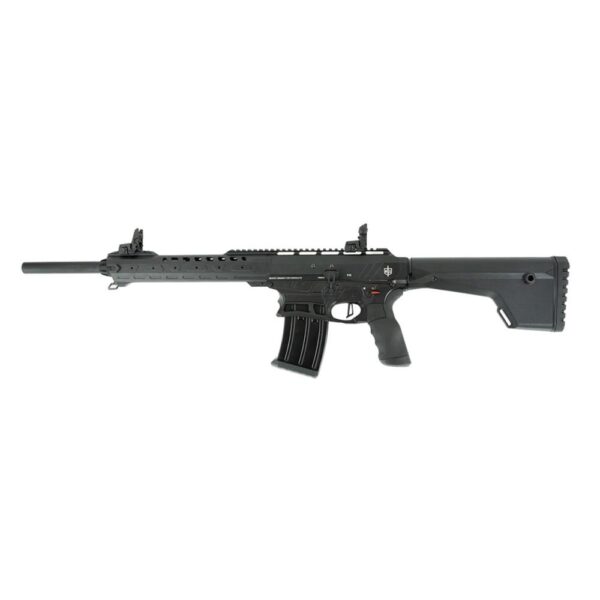 SDS Imports MAC F12 Black Shotgun 12 ga 3" Chamber 5rd Magazine 18.5" Barrel Black CA Compliant - Precision Shot Firearms