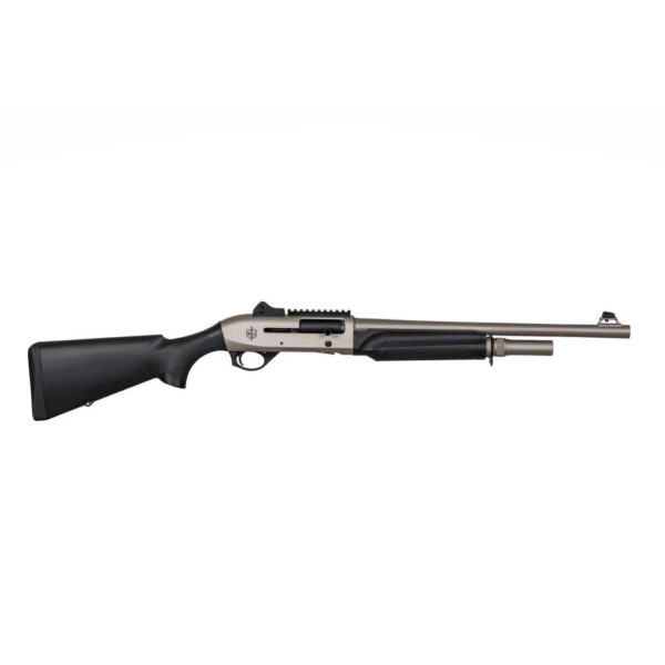 SDS Imports Mac 2 Tactical Marine Shotgun 12 ga 3" Chamber 5rd Magazine 18.5" Black and Nickel - Precision Shot Firearms